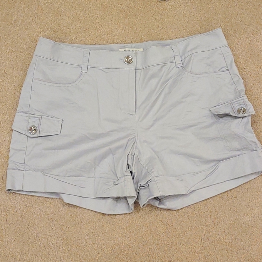White House Black Market Grey Shorts Size 10